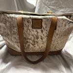 Cowhide Cheyenne Tote Brown Photo 2