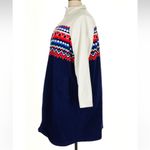 Lands' End  Fleece Mock Neck Quarter Zip Fair Isle Dress Plus  Size 3X 24W 26W Photo 4