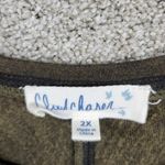 Cloud Chaser Sweater Dress Womens 2X Brown Olive Seamed A-line Pull On Midi Photo 1