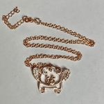 NEW “When Pigs Fly” fashion rose gold necklace Photo 1