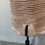New York & Co. Cowl Neck Metallic Gold Pink Sweater Photo 3