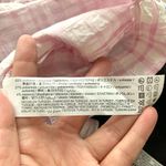 ZARA  Textured Plaid Midi Dress with Side Slit in Pink / White Photo 13