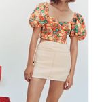 ZARA NWT  PRINTED FLORAL FLOUNCE CROP TOP MEDIUM MULTICOLORED Photo 1