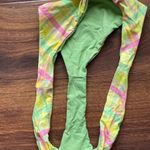 Dippin' Daisy's Dippin Daisy’s Plaid 2 Piece Bikini Pastel Green Pink Yellow Photo 6