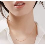 Boutique Bar Necklace Rose Gold Filled K18 Necklace, 16-18" Photo 8