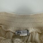 ZARA  Beige Knit High Waist Mini Shorts Photo 1