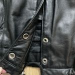 Jacqueline Ferrar i Genuine Leather Size Small Hooded Snap Sleeves Vintage Photo 5