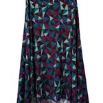 LuLaRoe Woman's Midi Skirt Size 2XL Geometric Stretch Lightweight Modern Flowing Photo 0