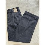 Madewell Trouser The Perfect Wide Leg Jean Seam Edition Black Naylor Wash Sz 30 Photo 10