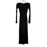 SKIMS Women's Solid Soft Lounge Long Sleeve Dress Onyx Size Small NWT Photo 6
