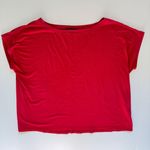 Eileen Fisher Drapey Tencel Blend Tee Magenta Size Large Photo 1