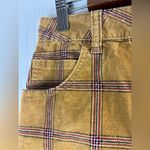 BDG  4 Corduroy Tan and Red Plaid Sweet Golden Fall Skirt Photo 2