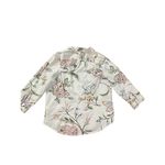 Ralph Lauren Women Spring Floral Print Beige Button Down Shirt Sz XL Pink Photo 4