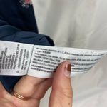 Abercrombie & Fitch women's blue lace floral satin slip lined dress intimates L Photo 3