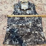 Nike  Dri Fit Floral Sleeveless Collar Tank Shirt Golf Equestrian Athletic Photo 5