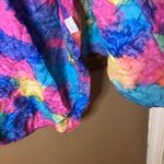 Jasmine Silk by  Vintage Silk Tie‎ Dye Button Up Blouse Rainbow Size Petite Small Photo 7