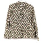 Charter Club Printed Jean Style Jacket Mauritius II 1X Printed NWT $75 Stretch Photo 0