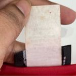 VTG MSK Women Red Velvet long sleeve wrap top side gathered shoulder pads 1X Photo 7