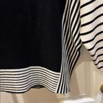 Max Studio LONDON BLACK AND OFF WHITE HANDKERCHIEF STYLE SWEATER SIZE MEDIUM Photo 4