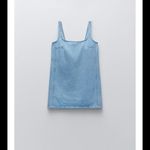 ZARA NWT Denim Blue Women's jean mini dress Photo 3