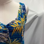 Mama Hawaii beachwear Floral Sleeves‎ Maxi Dress Women Small Vacation Resort Blue Photo 3