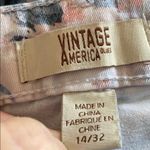 Vintage America Floral Boho‎ Skinny Jeans 14/32 NWT Blue Photo 6