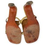 PRUNE Argentina | 6 US | Sandal Kitten Heel Square Toe Open Leather Patchwork Brown Photo 5