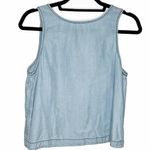 BB Dakota Chambray Tank Top, Sleeveless Light Wash Denim, Blue S NWOT Photo 0