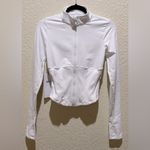 Alo Yoga NWT Airbrush Corset Full Zip Jacket White Size S Photo 4