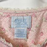 Ashley Taylor Large Nightgown VTG Cottagecore Pink Flannel Long Sleeve 1215 Photo 9
