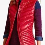 Talbots  Chevron Quilted Down

Puffer Vest in Holiday Red size small Photo 0