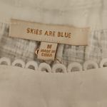 Skies Are Blue 💕💕Eyelet Lace Longsleeve Blouse ~ White Medium M NWT Photo 6