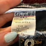 Guess Y2K Vintage JEANS | Raw Edge Low Rise Knee Length Denim Jean Skirt | 30 Photo 5