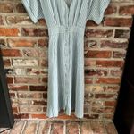 J.O.A. Blue Cotton Pinstripe Midi Shirtdress, M Photo 5