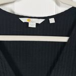 Boden Womens 2 Seersucker Jersey Tea Dress Black Jersey Cotton Cap Sleev… Photo 3