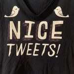 Vans  Black “Nice Tweets” Graphic V Neck Tee XS Photo 1