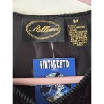 Allure 80s Vintage Sweater Triangle Swirly Novelty Print Cozy Unique M Button Up Black Size M Photo 2