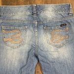 Seven7  Denim Capri Metallic Stitched Pockets Jeans Photo 5