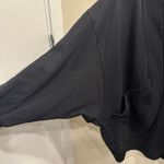 Sweaty Betty  Cora Batwing Cardigan Black Soft Cozycore Relaxed Fit Pockets Small Photo 4