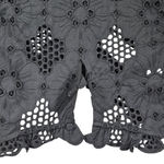 J.Crew  Fleur top in eyelet S Black NWT‎ Photo 2