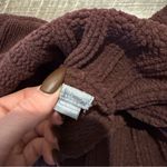 Aerie  Maroon Cable Knit Turtleneck Sweater Photo 2