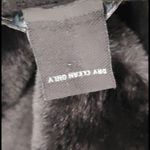 Vintage Black Tally Ho Wool Vest Faux Fur Removable Collar Photo 6