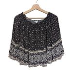 American Eagle Off The Shoulders Floral Top Size M Bell Sleeves Boho Blouse Photo 0