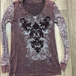 Vintage Burnout‎ Long Sleeve Top Photo 0