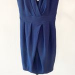 A'Gaci Navy Blue V-neck Mini Dress | Small Photo 4