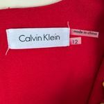 Calvin Klein Faux Wrap Gold Buckle Dress Photo 4