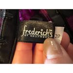 Frederick's of Hollywood  Purple Black Lace Corset Top Size 32 Photo 2