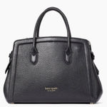 Kate Spade  Knott Pebble Leather Black Medium Satchel w/ Dust bag | MSRP: $348 Photo 0