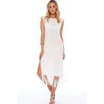 l*space New. L* white fringe lace up cover up. Small. Retails$99 Photo 2