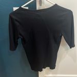 Elie Tahari  black ribbed tee shirt Photo 1